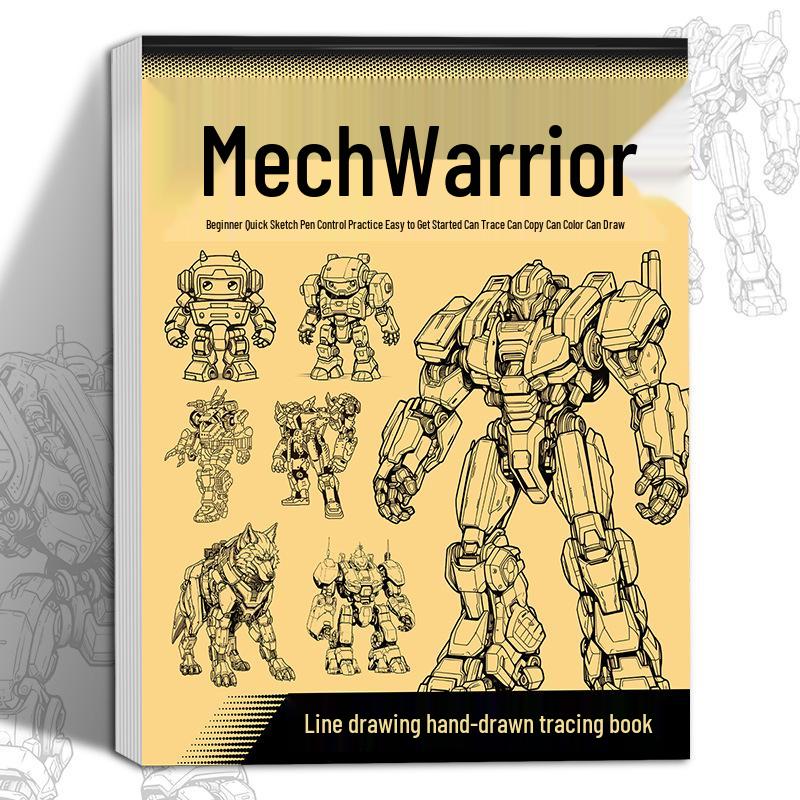 Ancient Style Q Version Battleship & Mecha Manga Drawing Book for Kids: Tracing and Coloring Practice