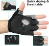 Gym Gloves Woman Men Weight Lifting Crossfit Bodybuilding Dumbbells Glove Anti Slip Fingerless Gloves for Exercise Powerlifting