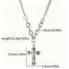 High Quality Cross Titanium Steel Non Fading Necklace Domineering and Trendy Men's Hip Hop Pendant Chain New Handsome Men Women