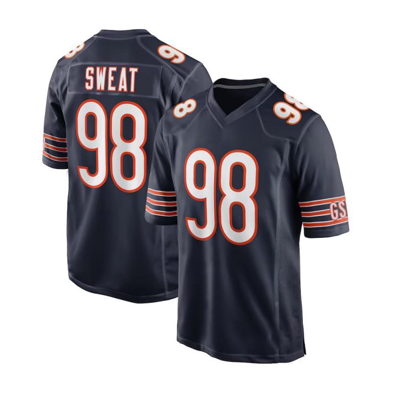 Chicago Bears NFL Trikot - 18 Williams 54 Urlacher Bestickt Football Herren