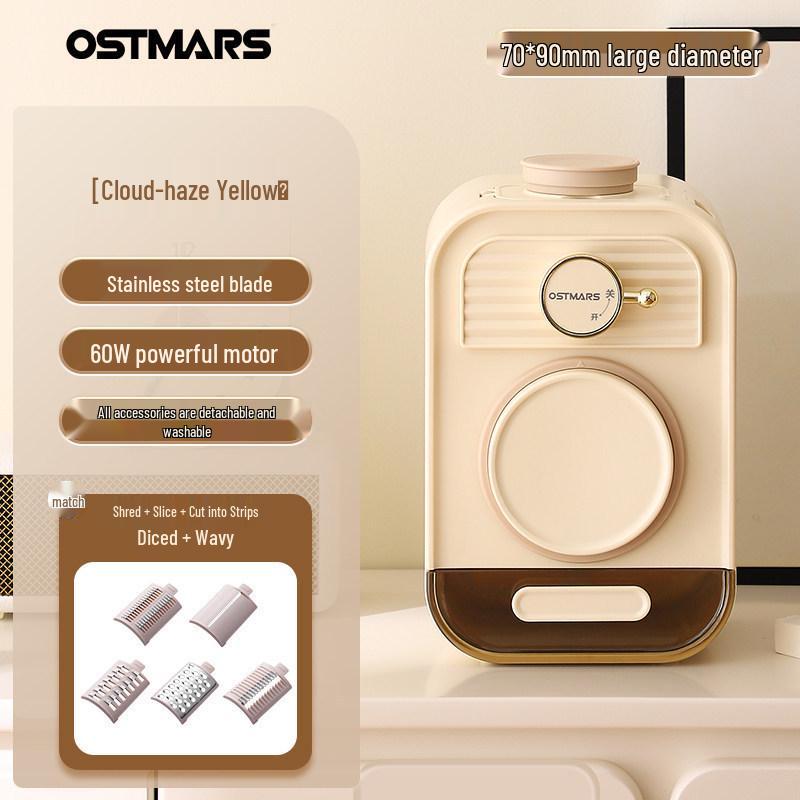 OSTMARS Electric Vegetable Cutter: Multifunctional Kitchen Slicing and Shredding Machine