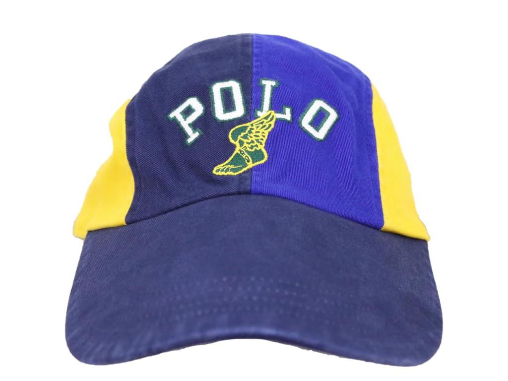 (Polo Ralph Lauren) Men's and Women's Panel Switching Wing Foot 4 Panel Cap Jet Cap Hat 01080167-LXL-MULTI [Used]