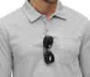 TBMPOY Long Sleeve Polo Shirt with Business UV Outdoor Light Size XL Men's Pockets, Top, Golf, Fitness, Training, Stretchy, Fold-down Collar,