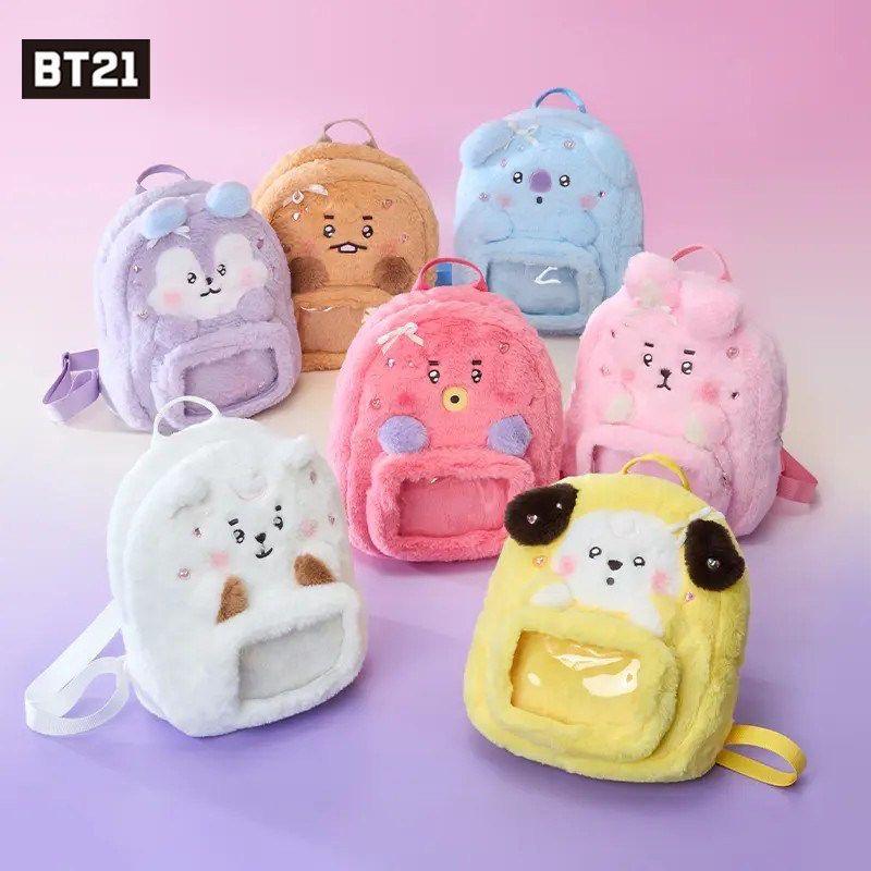 BTS BT21 Backpack,Plush KPOP