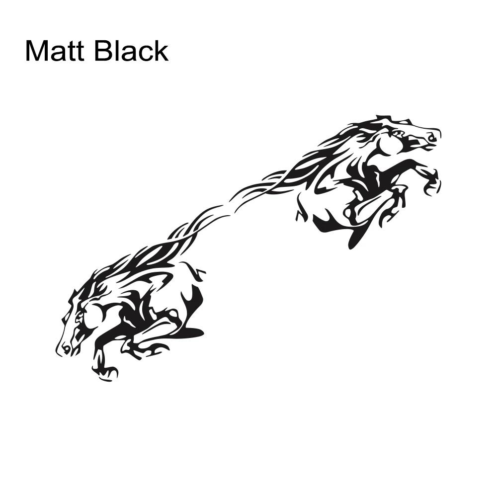 2 Stück Galoppierendes Pferd Aufkleber Auto Karosserie Seite Vinyl Aufkleber Dekoration LKW Transporter Pick-up Grafiken Wasserdicht Auto Dekor Zubehör