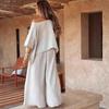 2025 European & American Casual Loose Off-Shoulder Summer Women's Set