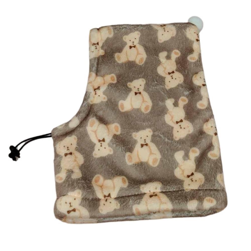 Cartoon Pet Hat Cover Head Puppy Cap New Dog Calming Earmuffs M-Brown Bear