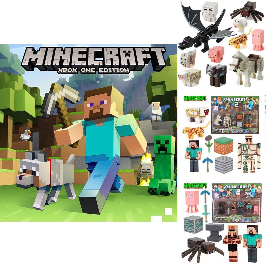 Minecraft Puzzle Action Figures Collection High-quality Home Decor And Gift For Gamers
