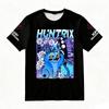 Women's Summer KPop Demon Hunters Graphic T-Shirt HUNTRIX Derpy Tiger & Floral Printed Top for Fashion Streetwear Casual Trendy
