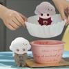 POP MART DIMOO Crush On Coffee Series Plush Keychain Pop Mart Gachapon Blind Box Figure Plastic Model Premium Toy PVC Soft Vinyl Original Character