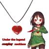 Undertale Chara Love Cosplay Necklace Heart Cosp Pendant Diameter Periphera Game