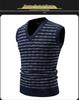 Men's V-Neck Trendy Knit Sweater Vest - Autumn/Winter European & American Style Pullover