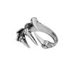 Men's Open Adjustable Chinese Dragon Claw Ring Fashion Ring for Women