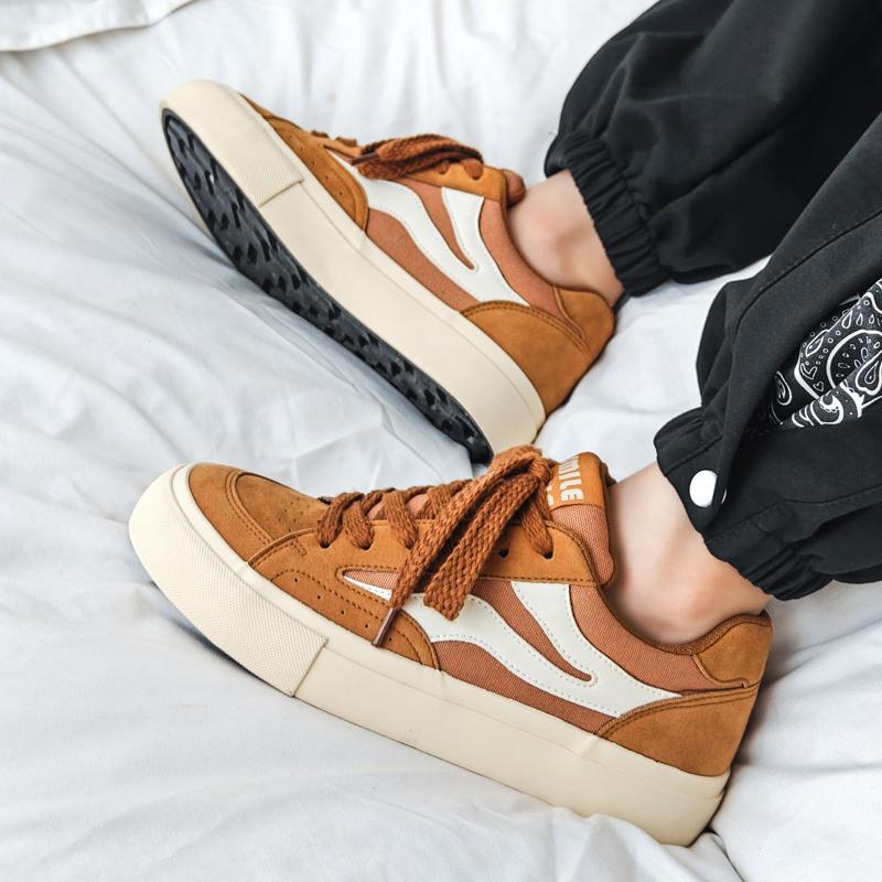 Men's Classic Fashion Low Top Skateboarding Breathable Canvas Sports Shoes Students Boys Male Trending Comfortable Soft Sole Running Gym Sneakers