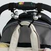 Napolex Stroller Set of Disney Mickey Easy Installation with Car Headrest Buggy Stroller Baby Car Convenient Hooks, 2, Silhouette, Velcro, 360-Degree