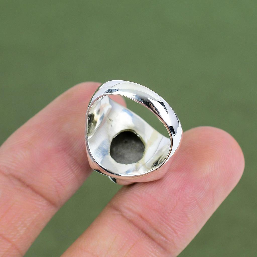 Silver Sheen Obsidian Ring 925 Sterling Silver Ring Boho Style Jewelry Handmade Ring Original Gemstone Ring For Gifts Available In Ring Size