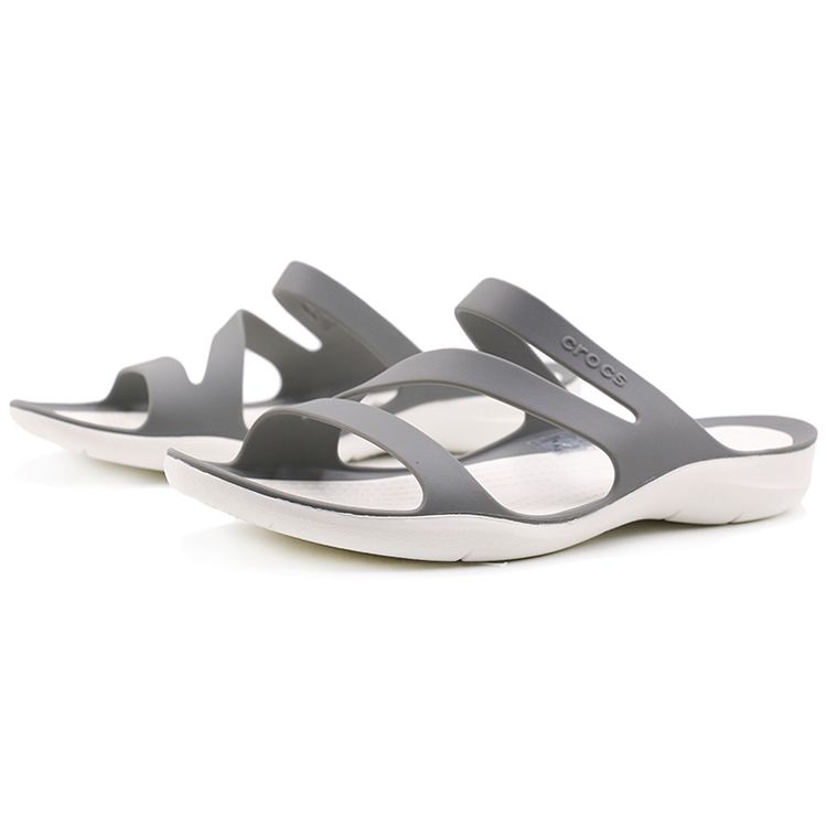 Crocs Swiftwater Lehká Pohodlná Sportovní Pantofle Sandály Dámské Šedá 203998-06X