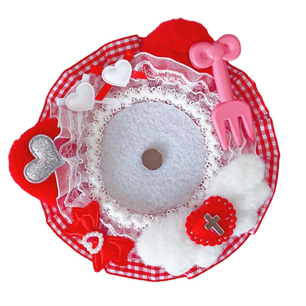 Multifunctional Lace Brooch Showcase Stand Handmade Pin Holder Badge Accessory Filled Tray Base for Fashionable Women