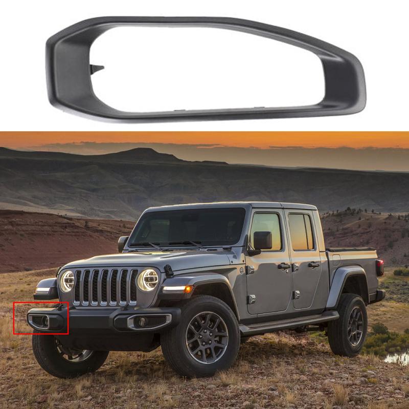 Car Front Fog Light Cover Bezel Left/Right For Jeep Wrangler JL GLADIATOR 2018 6BU59TZZAA 6BU58TZZAA