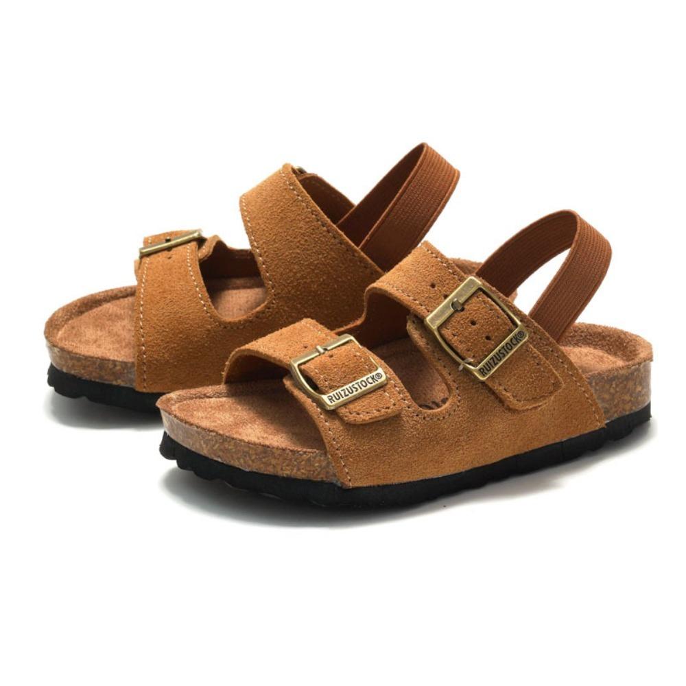 Spring & Autumn New Children's Frosted Cork Sandals - Breathable Boys Beach Shoes & Girls Student Slippers KWN