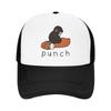 Punch Monkey Süße Mesh-Baseballkappe für Erwachsene HipHop-Sonnenhüte Dad Hat Verstellbare Snapback-Kappen Trucker-Kappe Sommer-Trucker-Kappe