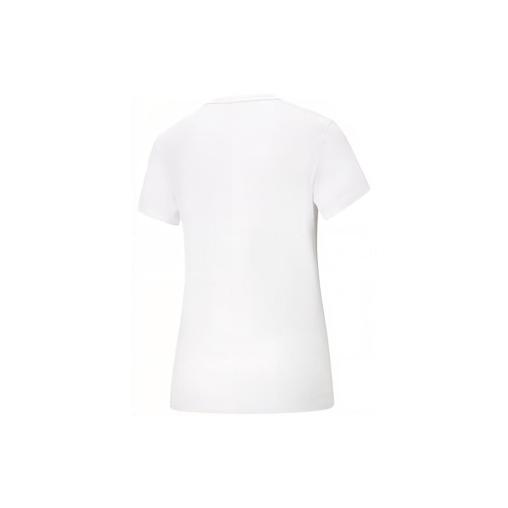 Puma Essentials Logo Tee Women Tops White 586295-02