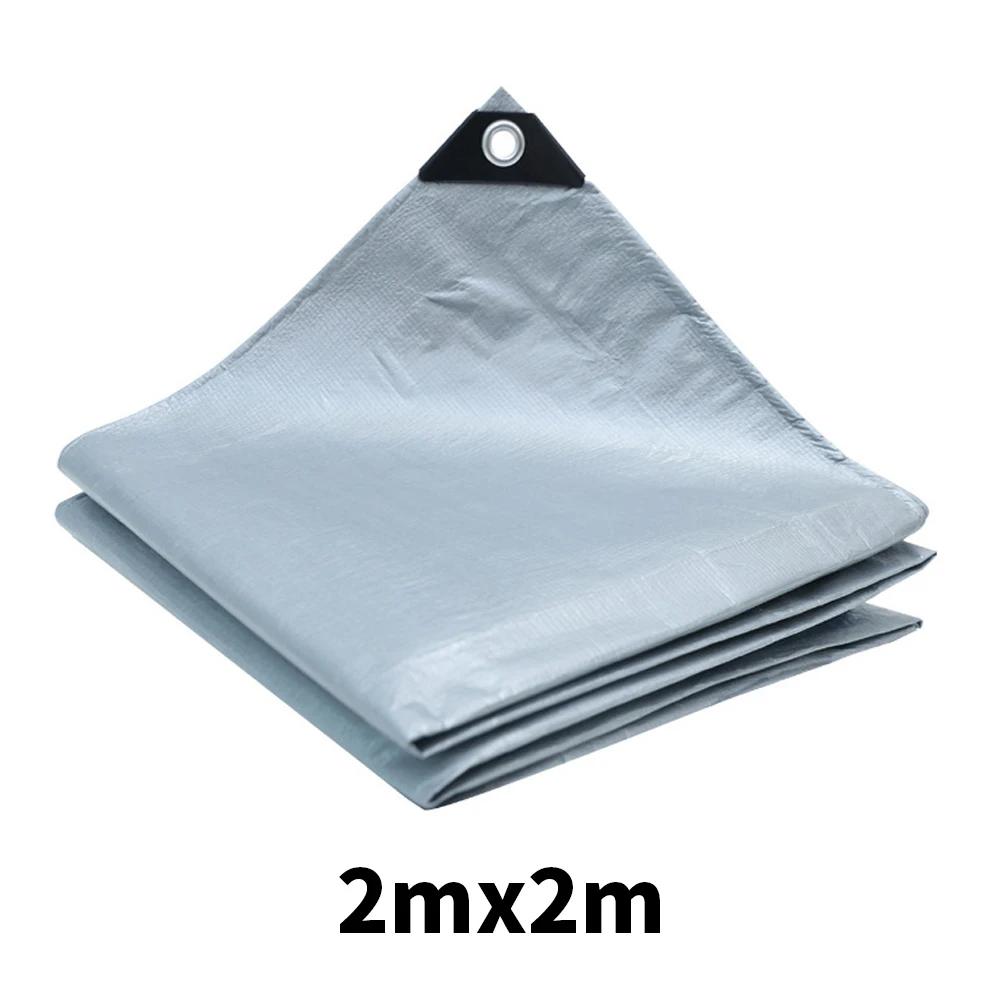 

2X2m Car Cover Cloth Rainy Weather Universal Exterior Accessories Waterproof Sunshade Silver Cover Suitable for Cargo Shading