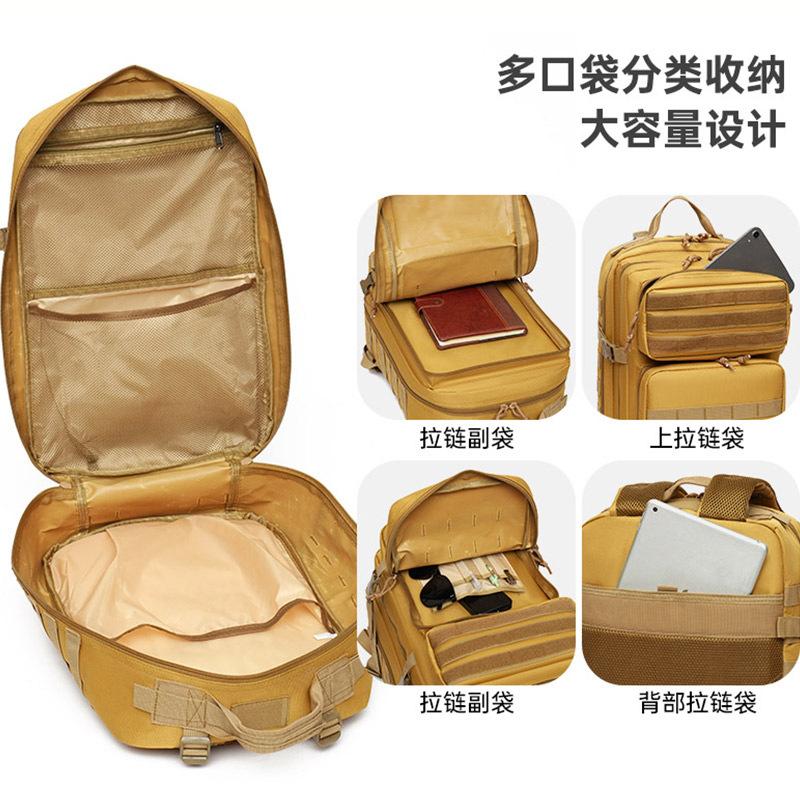 Schoolbag Wholesale New Tactical Backpack Large Capacity Multifunctional Outdoor Mountaineering Bag Anti-splashing Camouflage Backpack