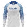 Fishing Hoodie Summer Long-sleeved Breathable Fishing Suit Outdoor Luya Sunscreen Suit Ice Silk Fishing Suit