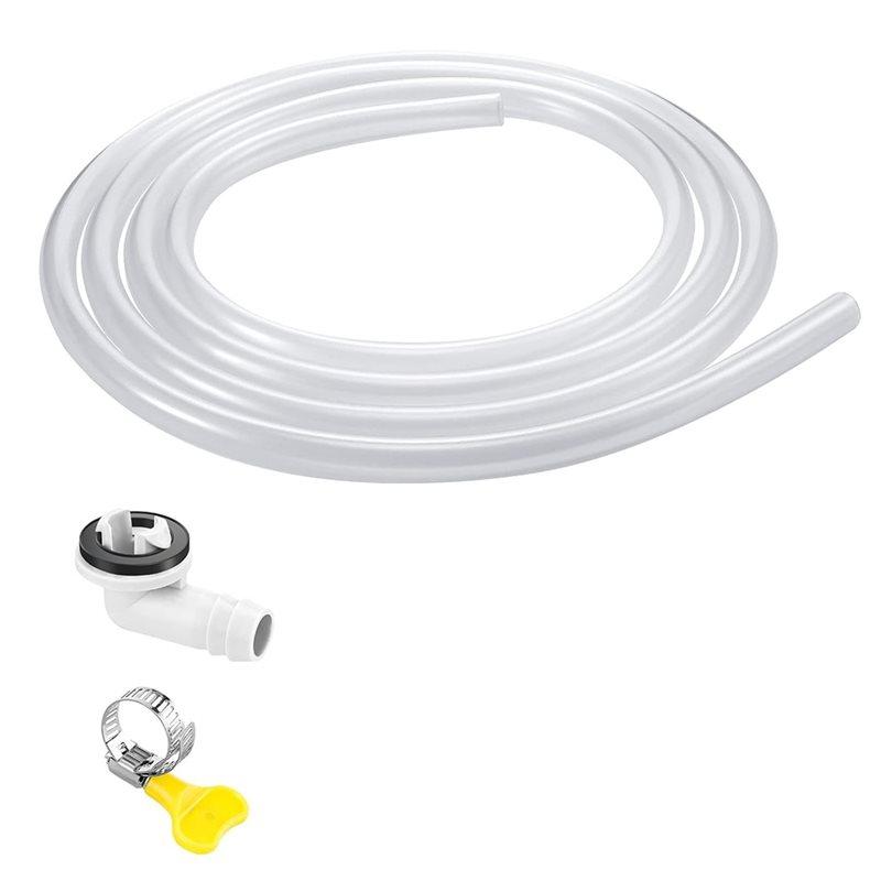 A02V-Air Conditioner Window Drain Hose Kit 10Ft-AC Hose Connector Replacement For Universal Models