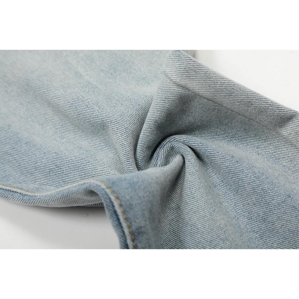 M06 Amiri Men's and Women's American Style Trendy Jeans with Fabric Patches, Holes, Embroidery, Casual and Fashionable High Street Pants