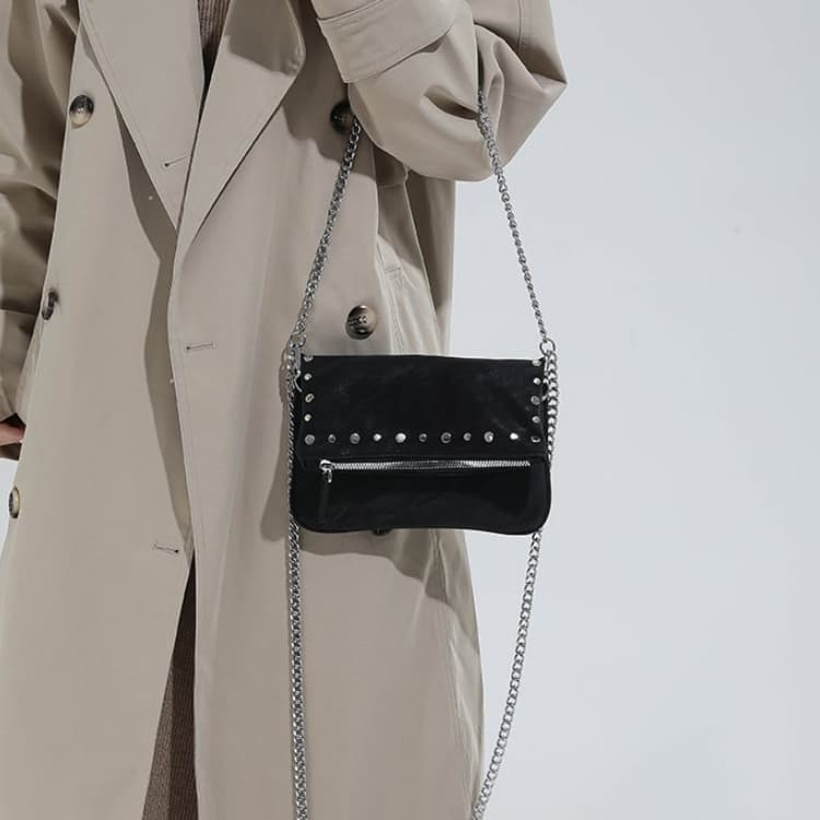 Rivet chain bag women's shoulder messenger bag