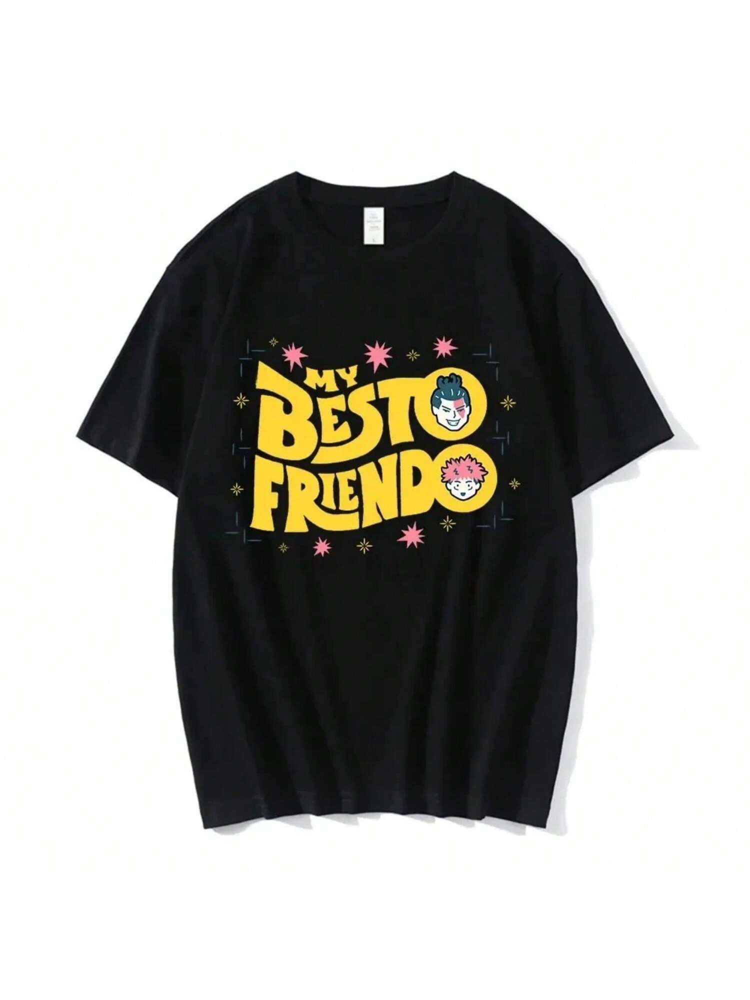 Wounisex unisex T-Shirt   My Besto Friendo Todo Aoi Novelty 100% Cotton Tee Shirt Anime T-Shirts O Neck Oversized T-Shirt S разноцветный