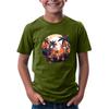 Children's Fashion Daily Printed Round Neck Short Sleeved Casual T-shirt Top