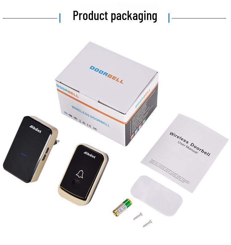 Smart Wireless Doorbell with Dual Unit Compatibility (US/EU)