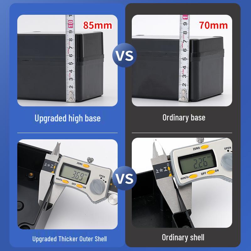 Transparent Waterproof ABS Plastic Junction Box for Indoor/Outdoor Power Supply & Monitor
