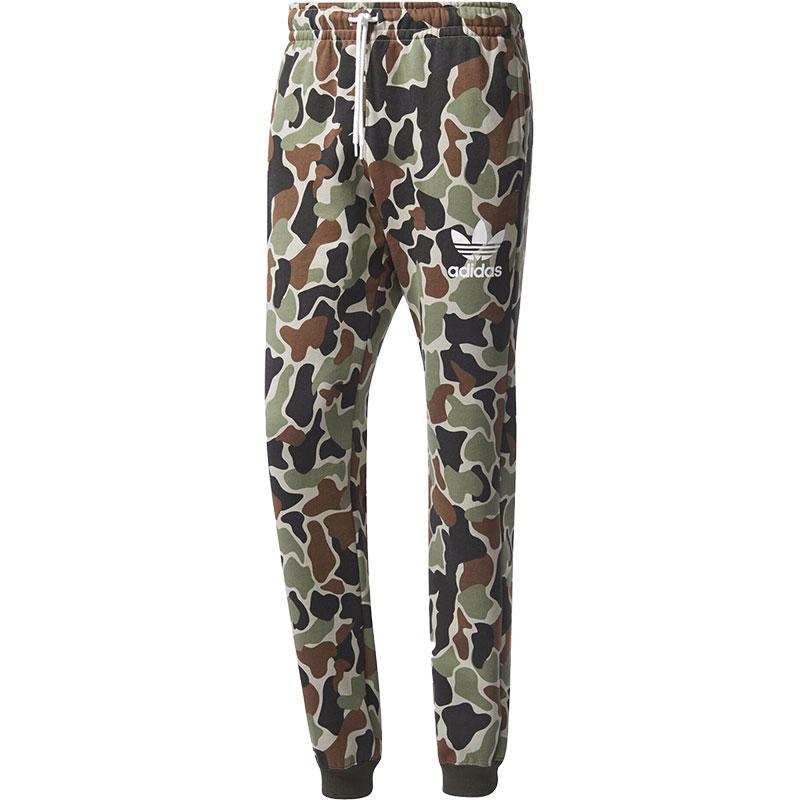 Adidas Originals Lace-Up Camouflage Tapered Breathable Knitted Sports Pants Men Pants BS4894 L