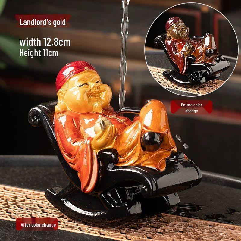Golden Toad Tea Pet Ornament
