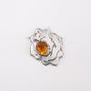 Rare Citrine Gemstone 925 Sterling Silver Jewelry Pendant 1.29" Gift For Women CP-32-11