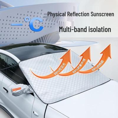 Magnetic Anti-Freeze Windshield Cover: Thickened Sunshade & Snow Protector