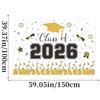 School Graduation Ceremony Party Decoration Background Cloth Banner Graduation Season Poster Hanging Cloth