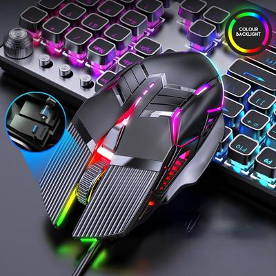 Wired Gaming Mouse USB Mouse Gaming RGB Gamer Mouse 6 Button LED Silent Mice For PC Laptop Computer HMM