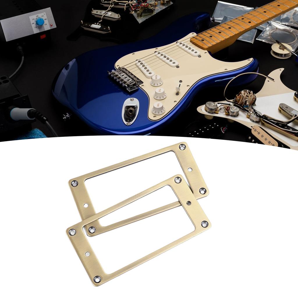 2Pcs Electric Guitar Pickup Frame Zinc Alloy   Pickup Mounting   Set 2 X 2mm