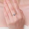 Modian 925 Sterling Silver Classic Round Clear CZ Wedding Brand Finger Rings Platinum Plated Statement Jewelry For Women