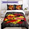 Set Lenzuola 3 Pezzi Stampato Union Berlin FC Traspirante Copripiumino con Federe Biancheria da Letto Decorativa per Camera da Letto Casa