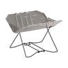 CAPTAIN STAG Barbecue Stove Grill Bonfire Shell Fire Pit 400 Stainless Steel with 2 Trivets and Storage Bag UG-91 Silver