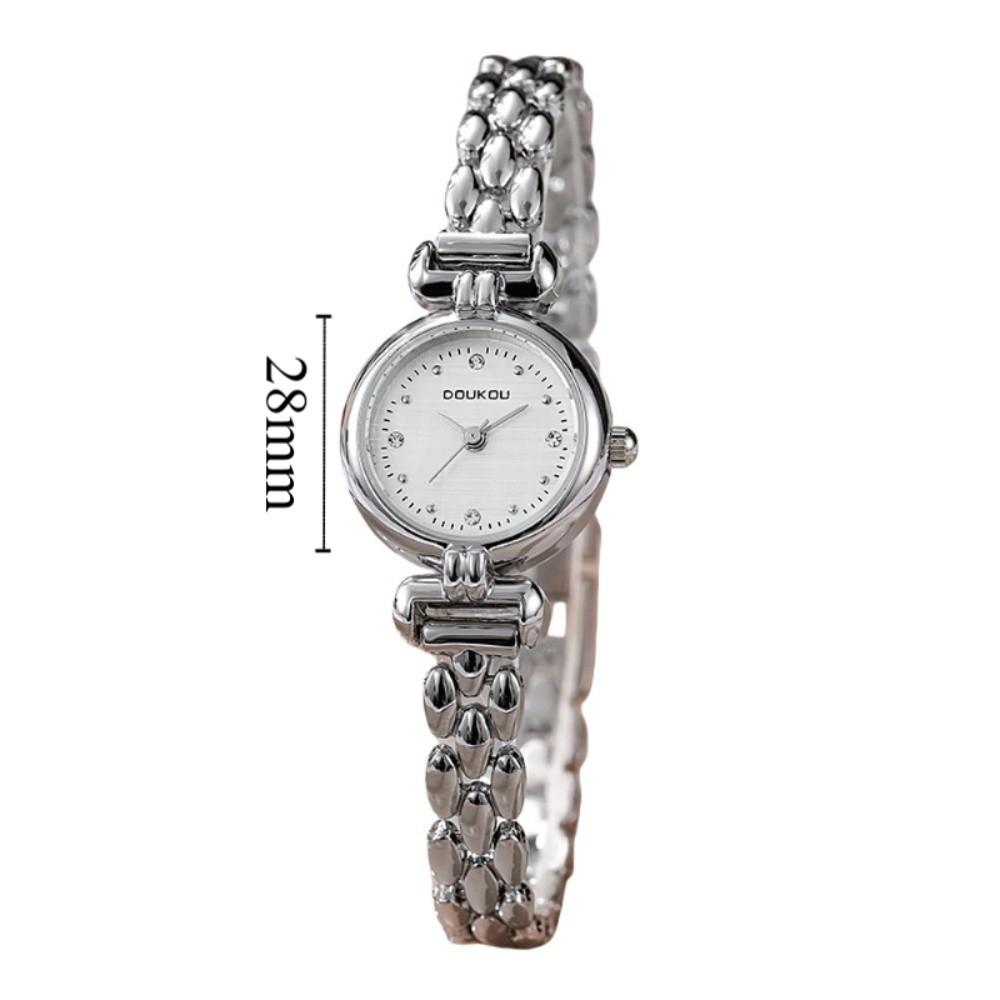 Luxury Bracelet Watches Round Shape Wristwatches Simple Elegant Bangle Bracelet  Fashion Accessory