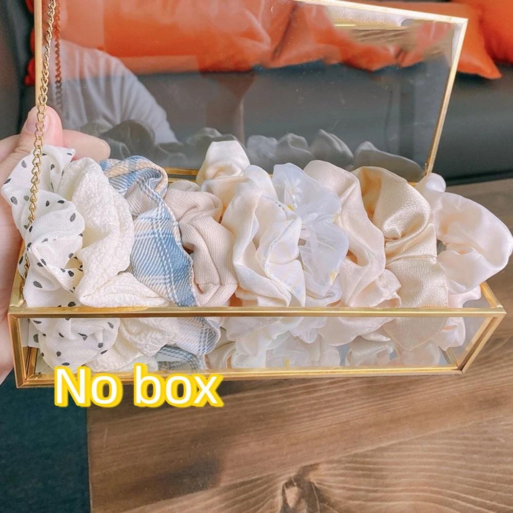 10Pcs Plaid Pattern Hair Scrunchies Cute Hair Bands Large Intestine Hair Tie For Women