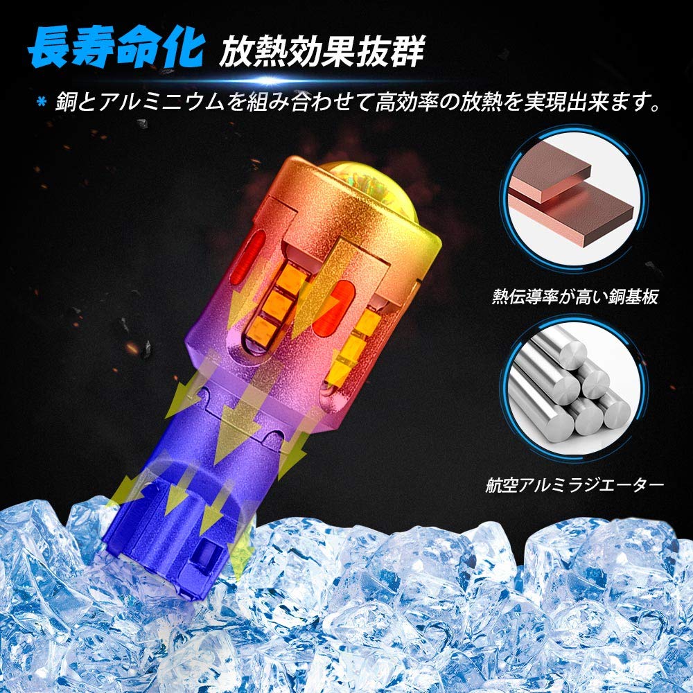 Mixsuper T16 Led Back Lamp, Explosive Light, New Standard Vehicle Inspection, Copper, Aluminum, 6000K,