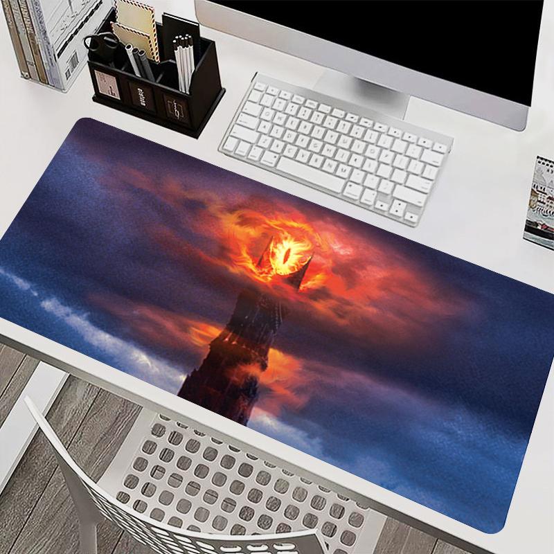 Natural Rubber Mouse Pad T-The Lord of the Rings Large Desk Mat Game Carpet Computer Mouse Mat Non-Slip Extended Gaming Mousepad